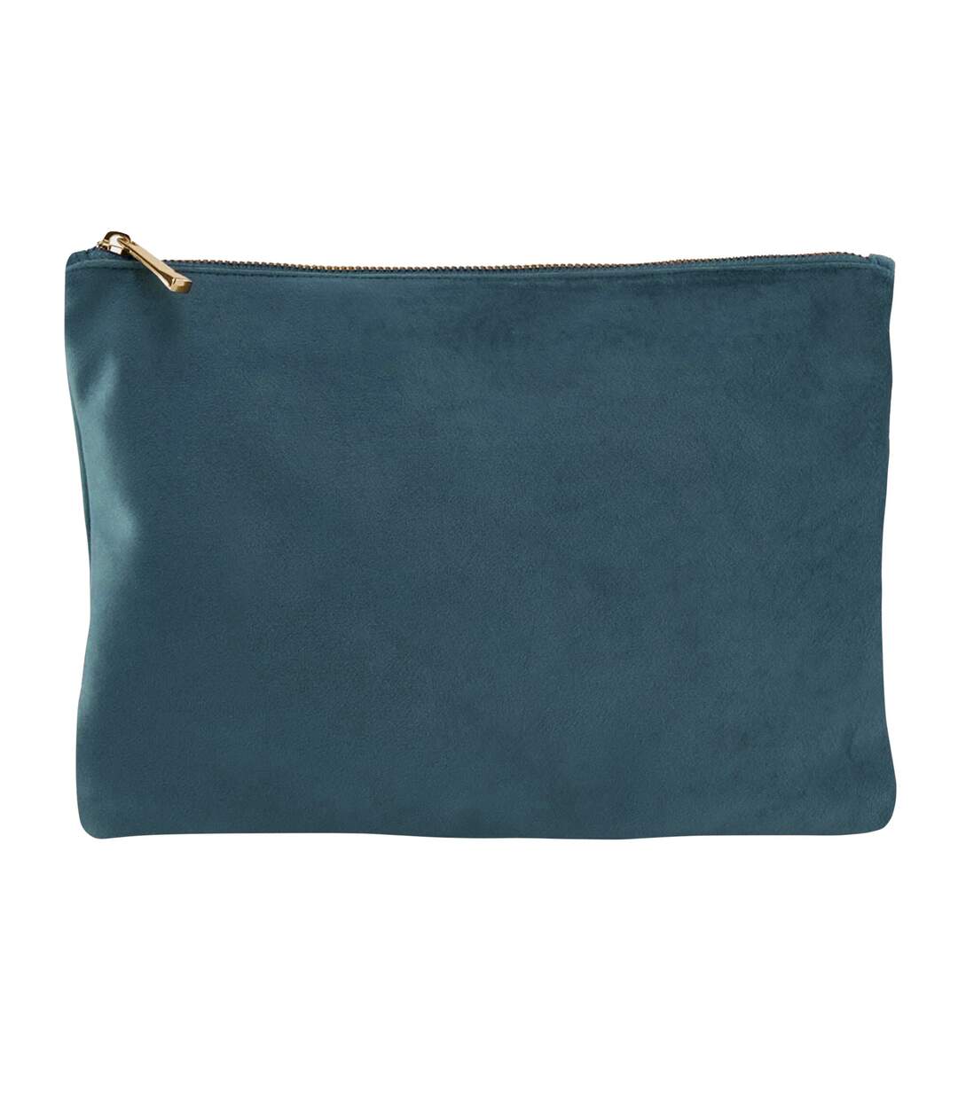 Plain Velvet Accessory Bag L Blue Topaz Bagbase-1