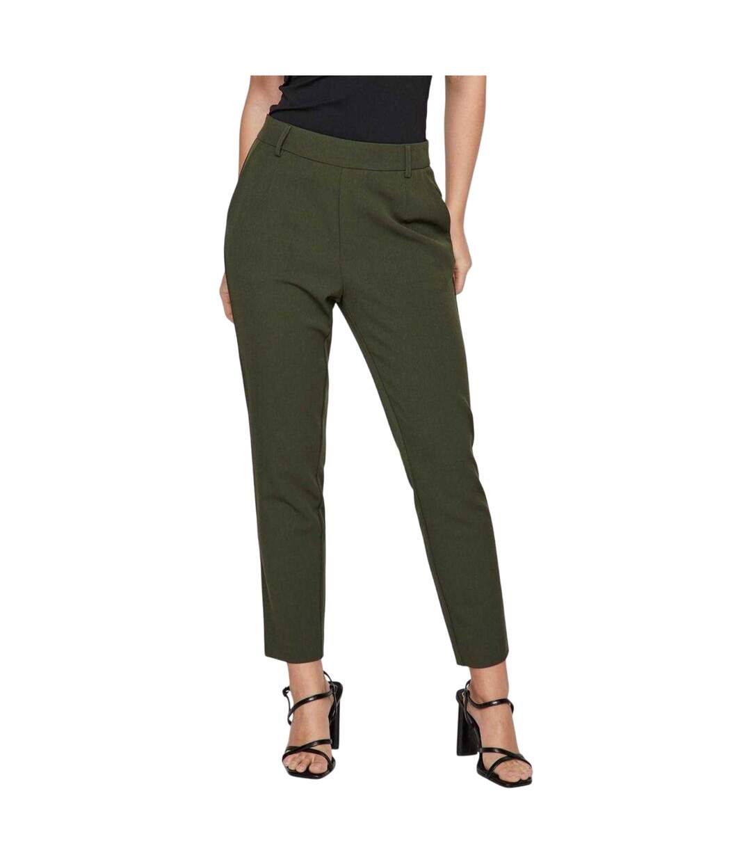 Pantalon Vivarone Femme Vert Militaire Vila-2