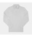 B&C Mens My Long-Sleeved Polo Shirt (White)