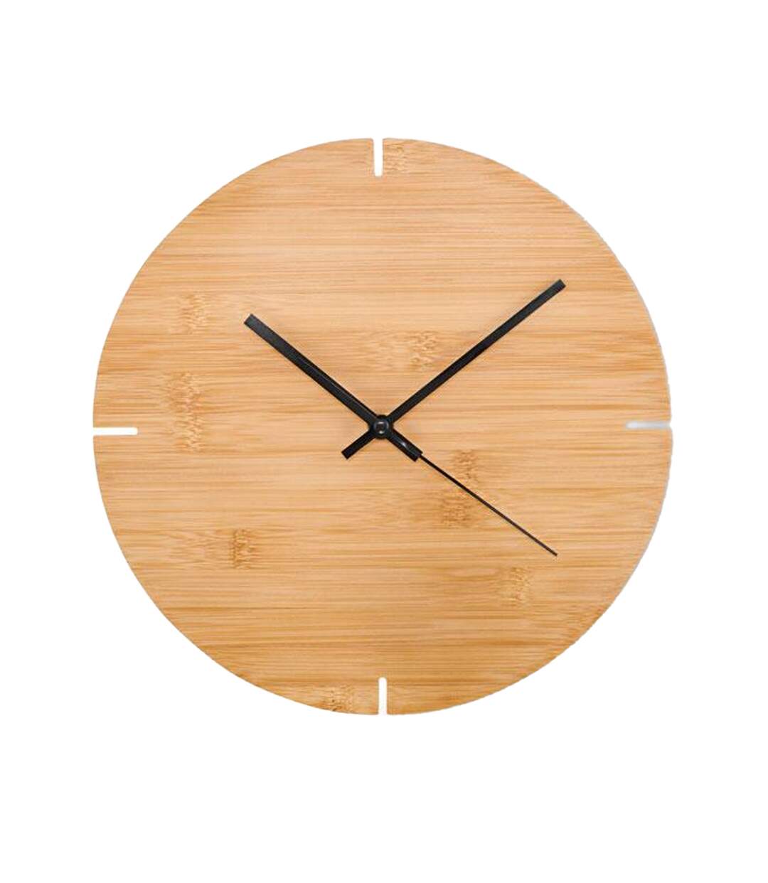 Esfere bamboo round wall clock one size wood MidOcean-1