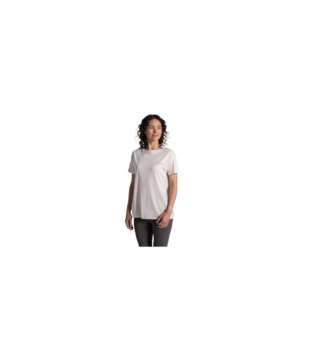 Womens/ladies Bistort National Trust T-shirt Sugared Almond Craghoppers-1