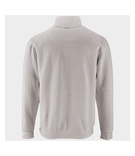 SOLS Mens Stan Contrast Zip Neck Sweatshirt (White)