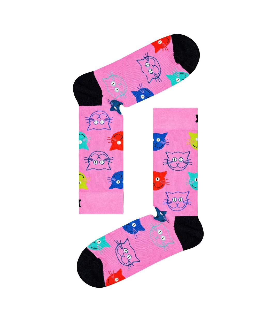 3 Pack Mens & Ladies Mixed Cat Socks Gift Set-4