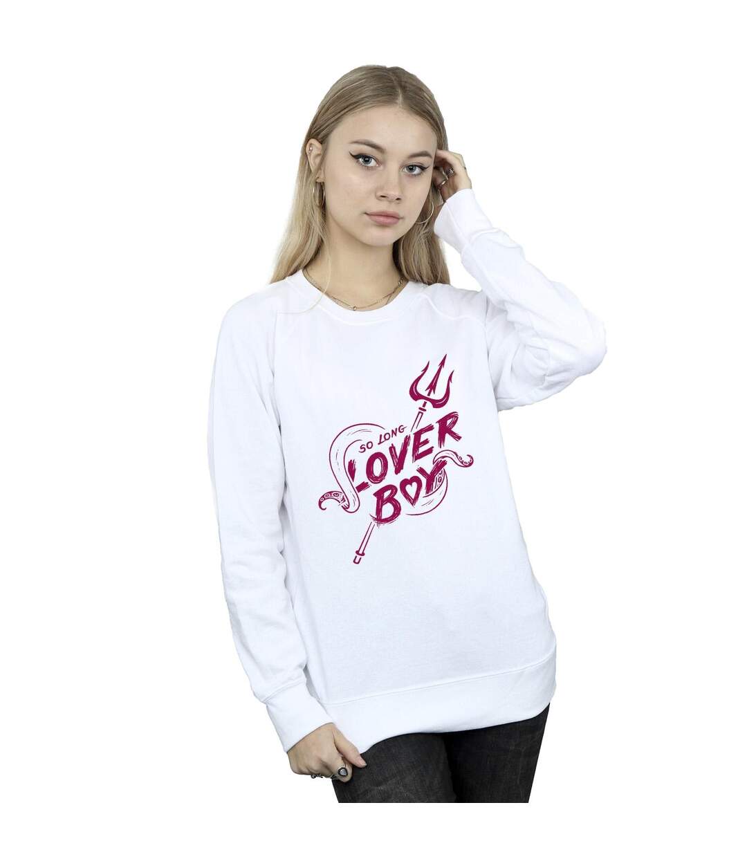 Disney Sweatshirt Femmes/Dames Villains Ursula Lover Boy (Blanc) - UTBI42357-2