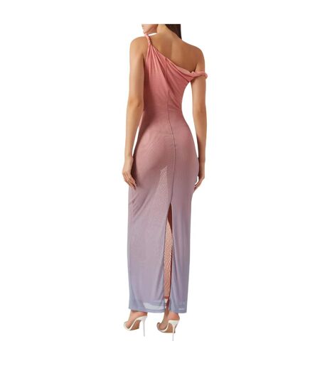 Robe Longue 1 Épaule Motif/style Ombré Femme Coucher De Soleil Good American