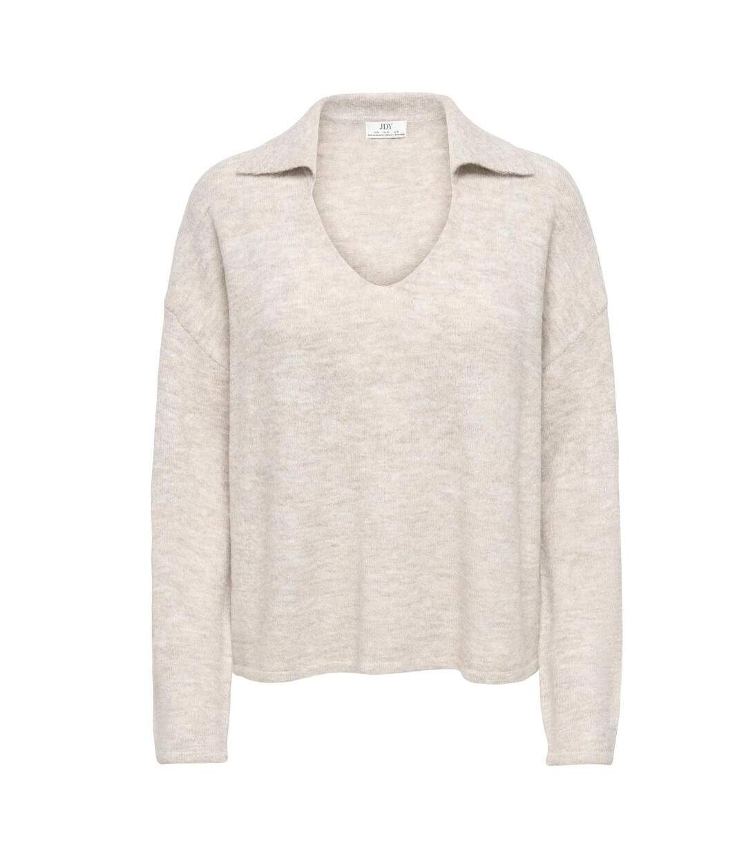 Pull beige femme jdy lanora-1