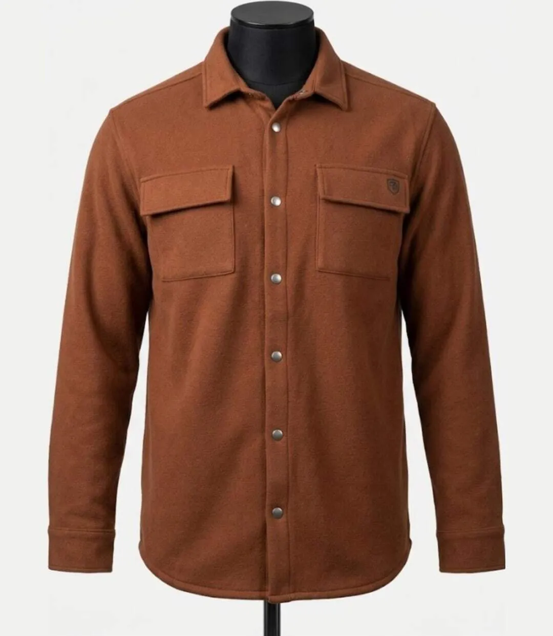 CHALLENGER BASTIEN2 — Surchemise molleton camel : le confort chaud au style décontracté-3