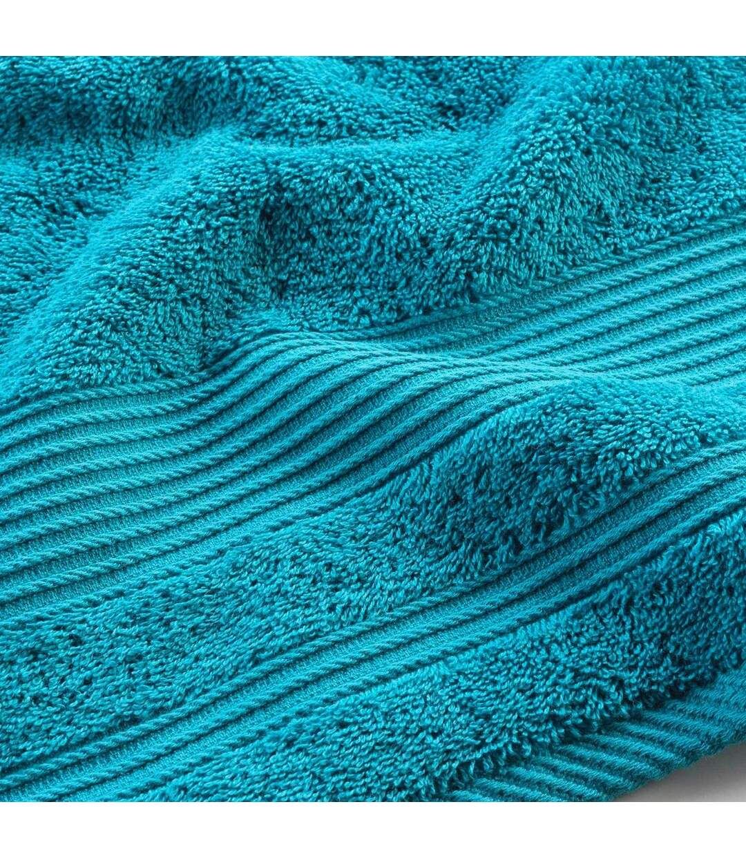 Drap de Douche Tendresse 70x130cm Bleu Paon-2