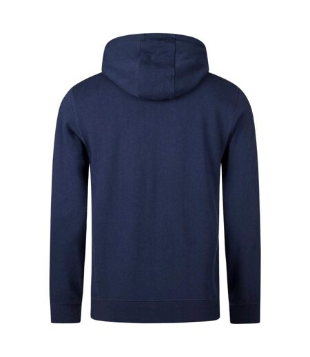 Mens Active Small Logo Full Zip Hoodie Navy Aquascutum