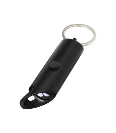 Flare Recycled Aluminium Torch Keyring (Solid Black) (One Size) - UTPF4260