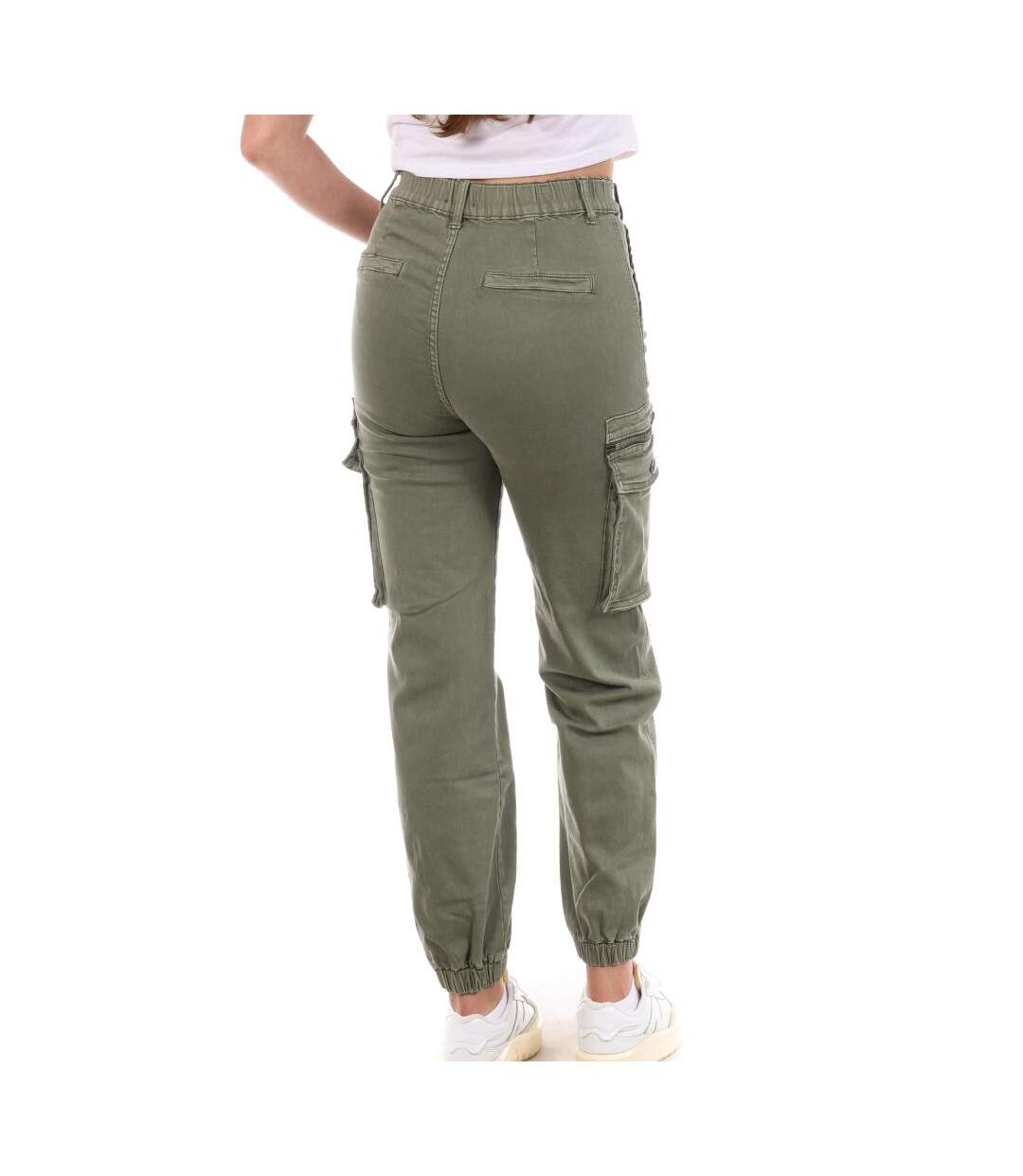 Pantalon cargo kaki femme monday premium 3178-2