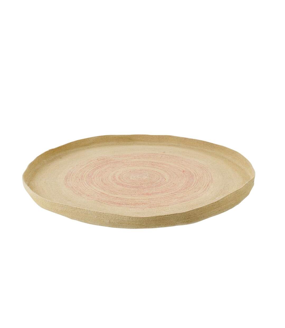 Déco Murale Plateau en Jonc Galene 100cm Naturel & Orange-2