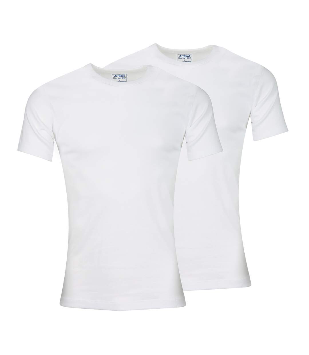 Lot de 2 tee-shirts col rond homme Coton Bio