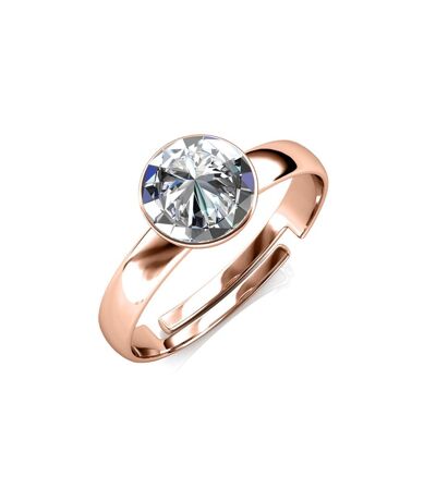 Bague Acacia - Or Rosé et Cristal