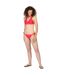 Womens/ladies Flavia Plain Bikini Bottoms Bright Blush Peach Bloom Regatta-1