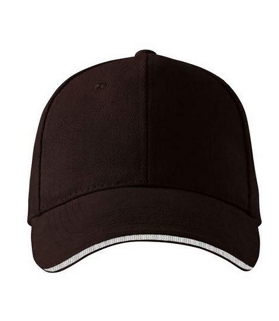 Casquette De Baseball Motif/style 6 Panneaux Marron Malfini-1