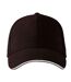 Casquette De Baseball Motif/style 6 Panneaux Marron Malfini-1
