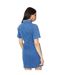 Womens/ladies Denim Short-sleeved Mini Dress Mid Wash Dorothy Perkins-2