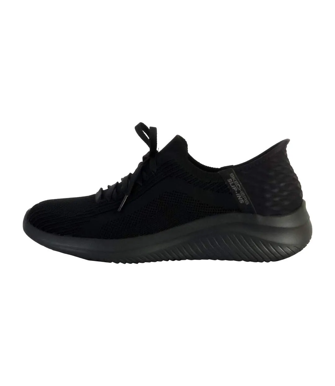 Womens/ladies Ultra Flex 3.0 Slip-in Trainers Black Skechers-1