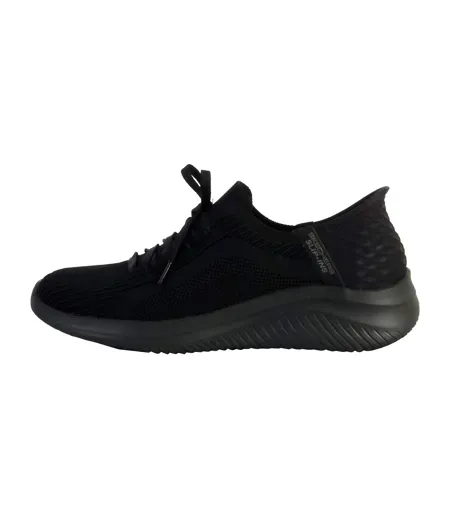 Womens/ladies Ultra Flex 3.0 Slip-in Trainers Black Skechers