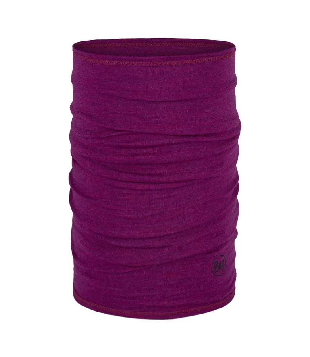 Unisex Adult Solid Merino Wool Lightweight Neck Tube One Size Magenta Buff-2