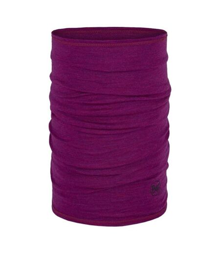 Unisex Adult Solid Merino Wool Lightweight Neck Tube One Size Magenta Buff