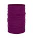 Unisex Adult Solid Merino Wool Lightweight Neck Tube One Size Magenta Buff-2