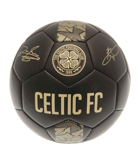 Celtic FC - Ballon de foot PHANTOM (Noir / Doré) (Taille 5) - UTBS3659