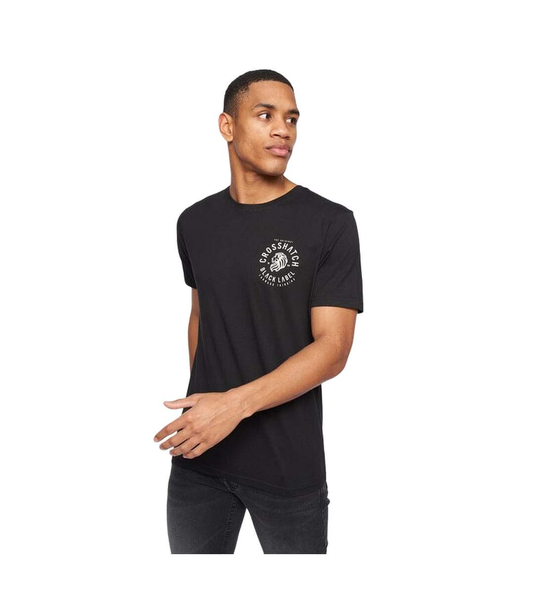 Pack of 5  Mens fermal t-shirt  multicoloured Crosshatch-3