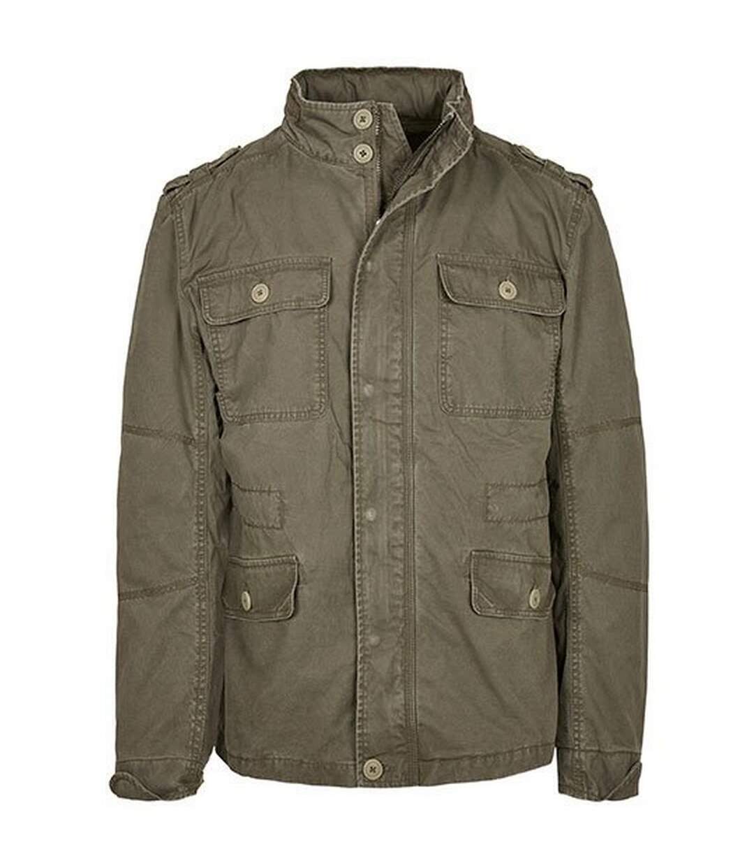 Veste Britannia Homme Olive Build Your Brand-1