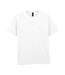 T-shirt Uni Manches Courtes En Coton Homme Blanc Gildan-2