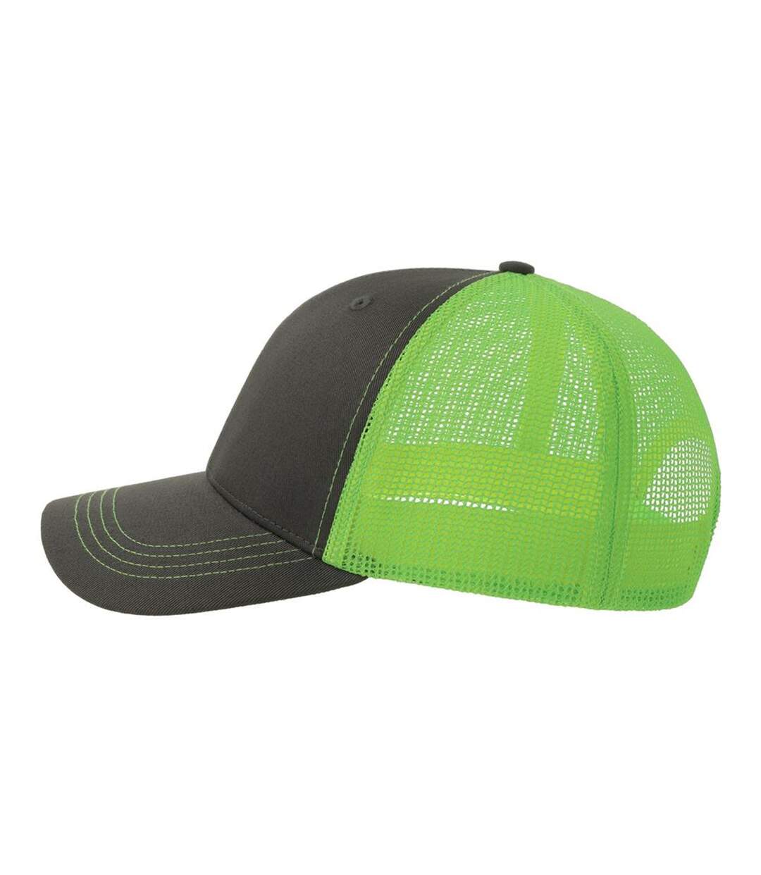 Casquette Trucker Motif/style 6 Panneaux Sonic-s Adulte Gris Foncé Vert Fluo Atlantis Headwear-3
