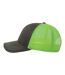 Casquette Trucker Motif/style 6 Panneaux Sonic-s Adulte Gris Foncé Vert Fluo Atlantis Headwear-3