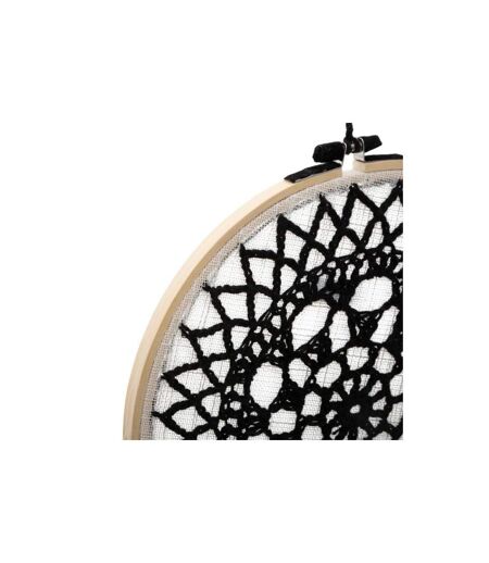 Attrape-Rêves Déco Brodé 43cm Noir
