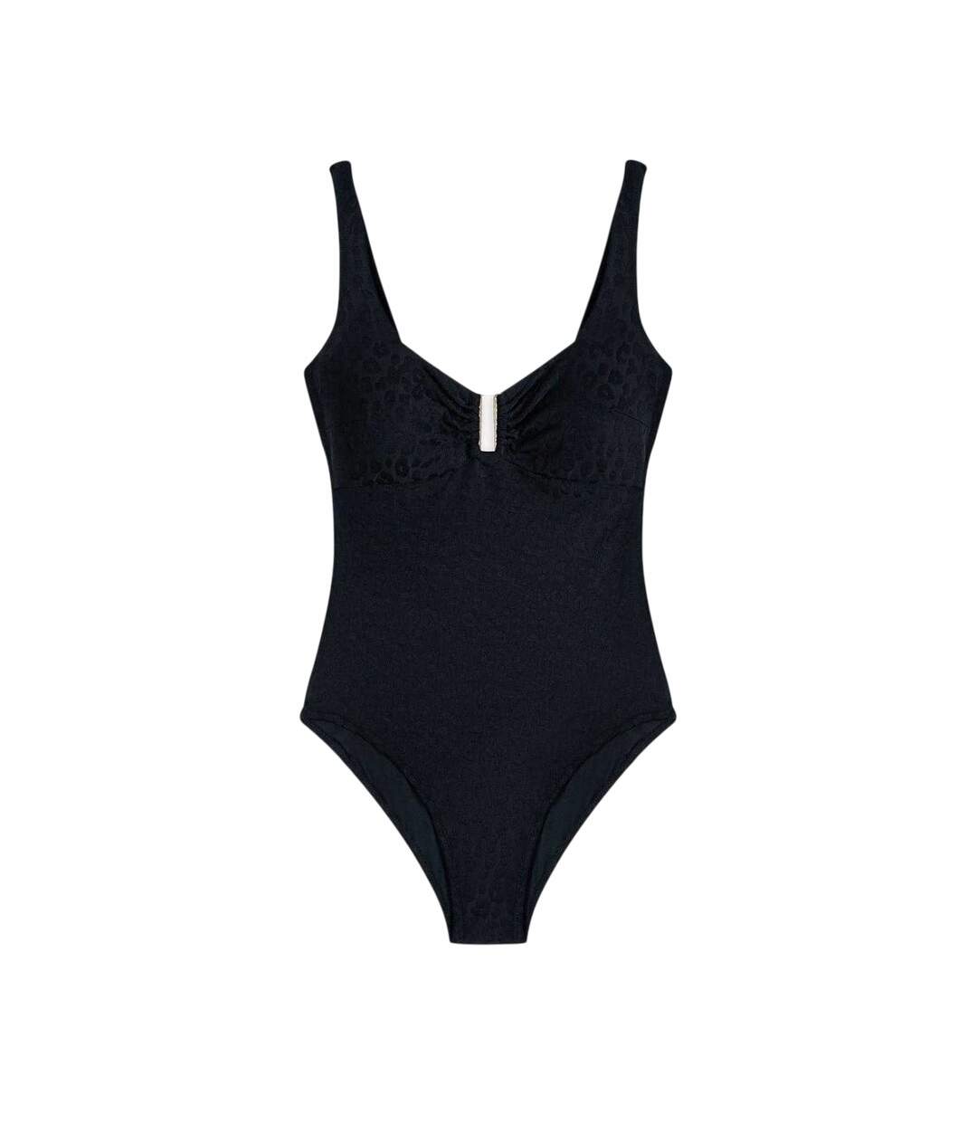 Maillot De Bain 1 Pièce Motif/style Imprimé Animal Femme Beige Noir Chelsea Peers-2
