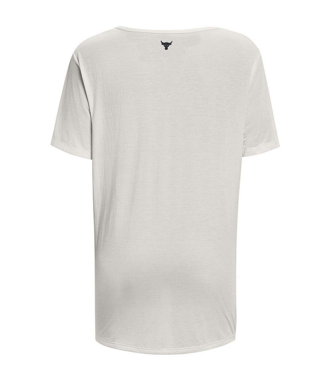 Womens/ladies Project Rock T-shirt White Under Armour-3
