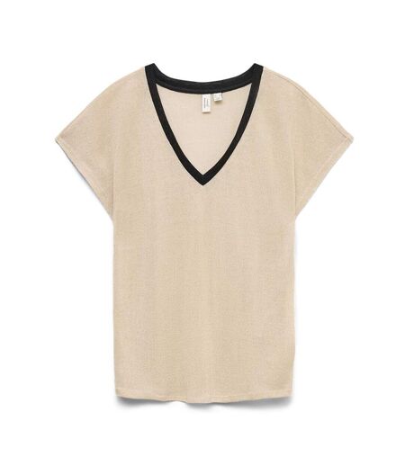 T-shirt beige femme vero moda gita