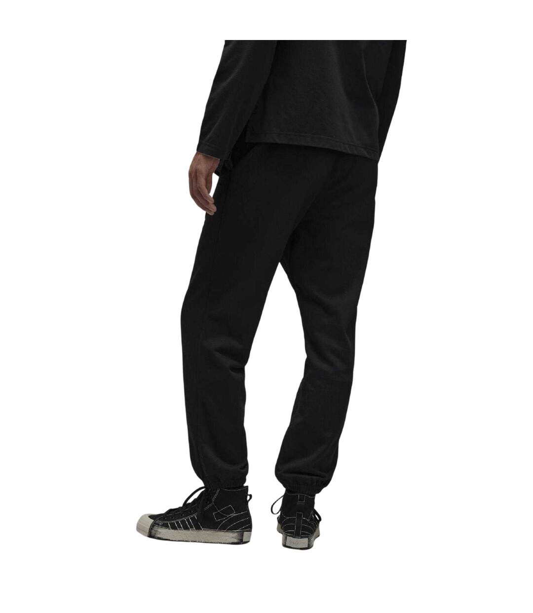 Mens French Terry Tracksuit Bottoms Black Y-3-3