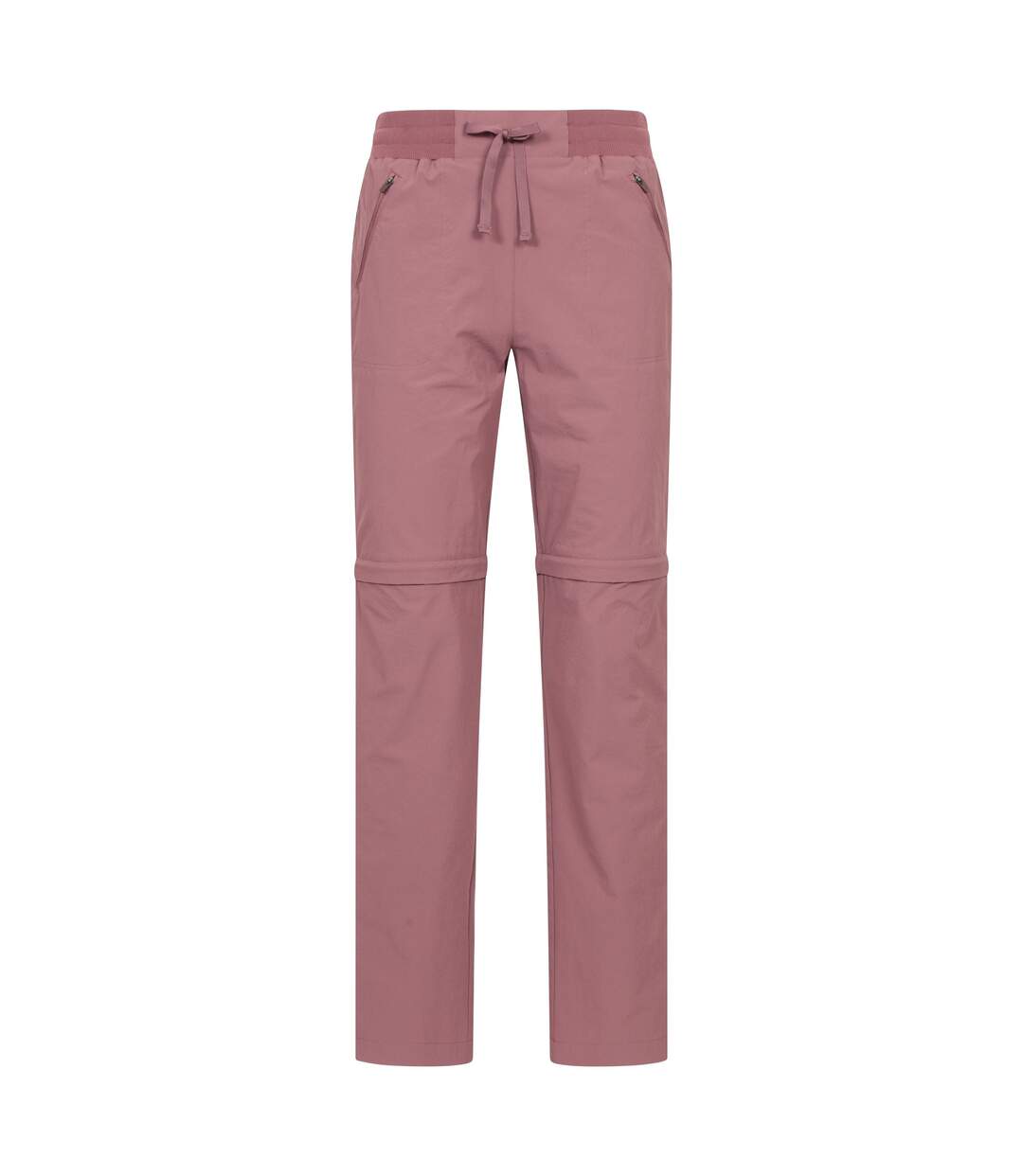 Womens/ladies Explorer Zip-off Trousers Dark Pink Mountain Warehouse-1