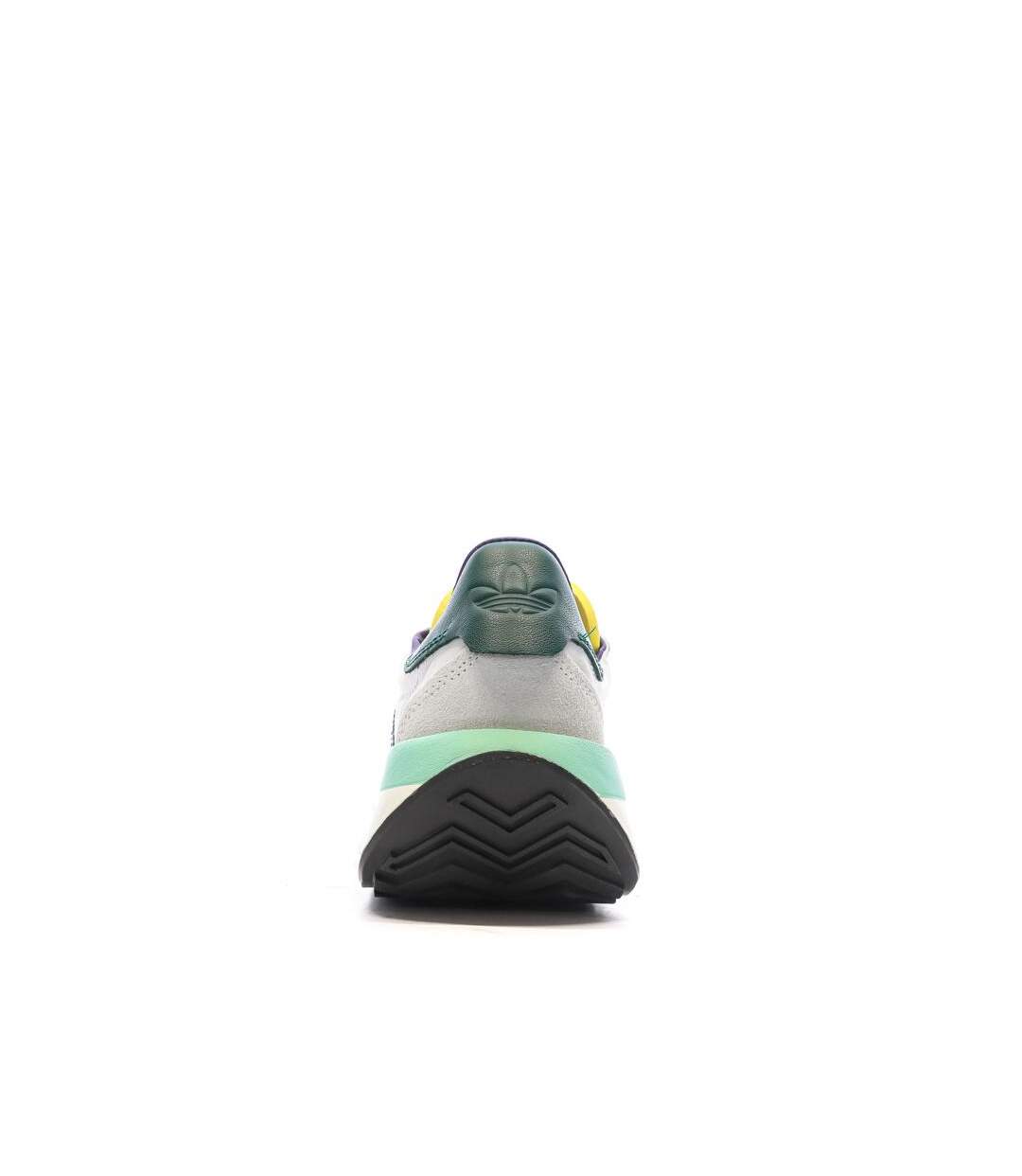 Baskets blanches/jaune homme adidas country-3