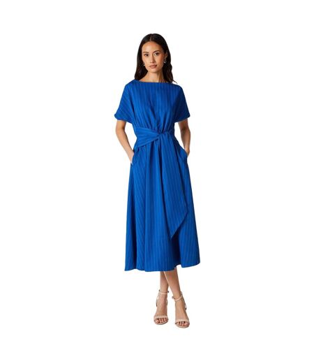 Robe mi-longue femme bleu marine Principles