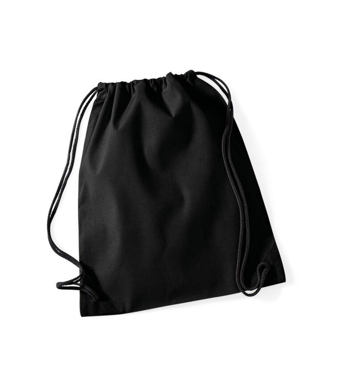 Drawstring Bag One Size Black Westford Mill-1