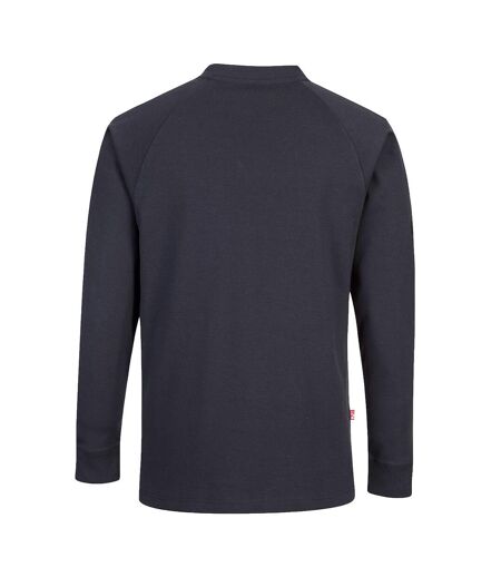 Portwest Mens Flame Resistant Crew Neck T-Shirt (Navy) - UTPW215