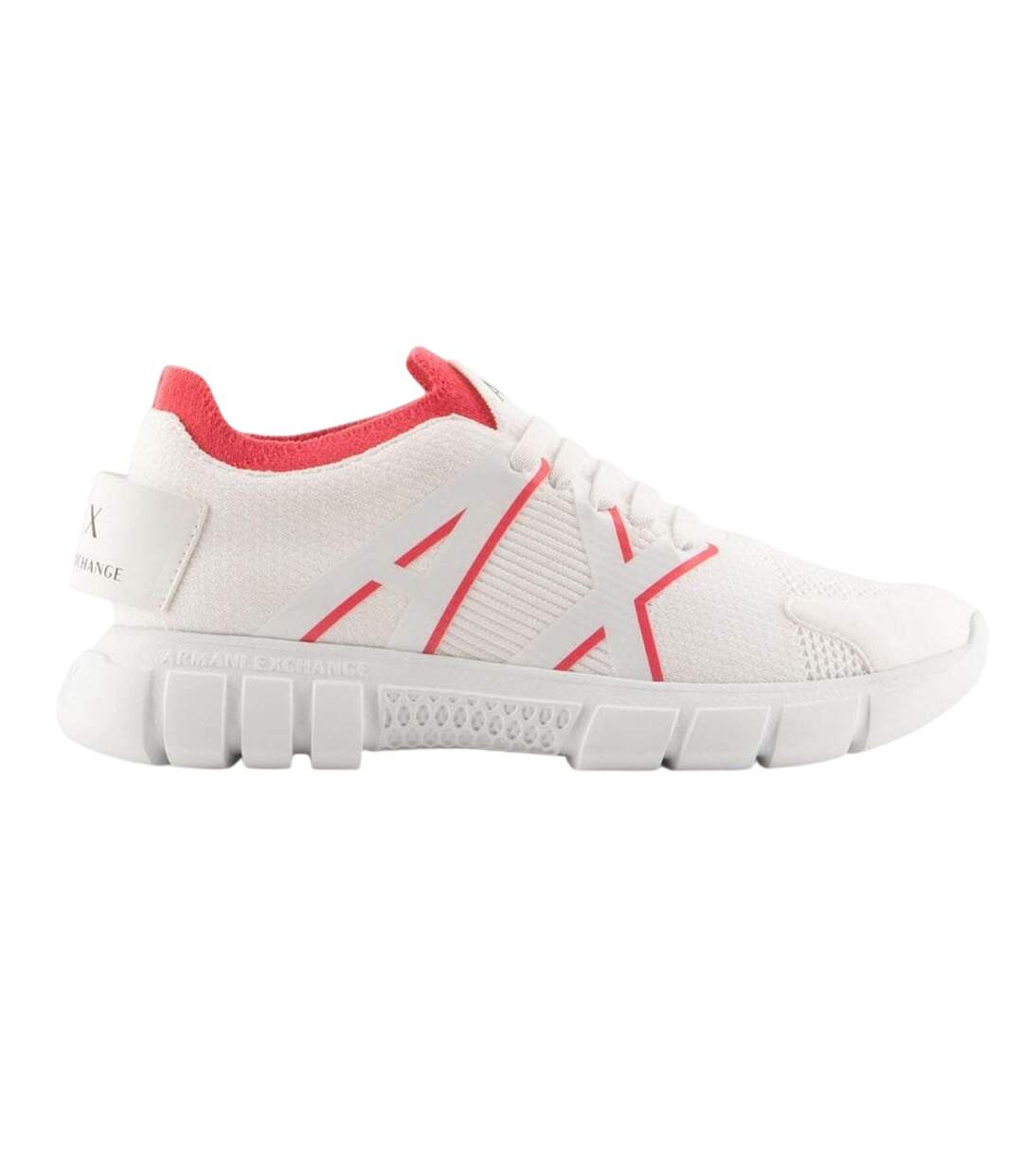 Baskets Motif/style Contrasté Femme Blanc Rose Armani Exchange-1