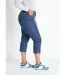 Pantacourt ceinture extensible en jean-3