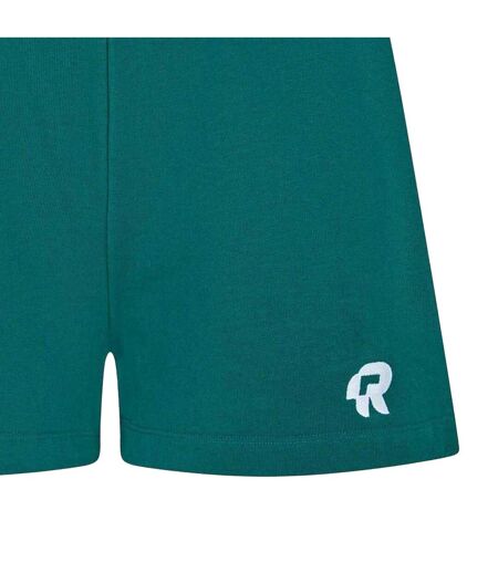 Womens/ladies Verdant Cotton Shorts Earth Green Red Run
