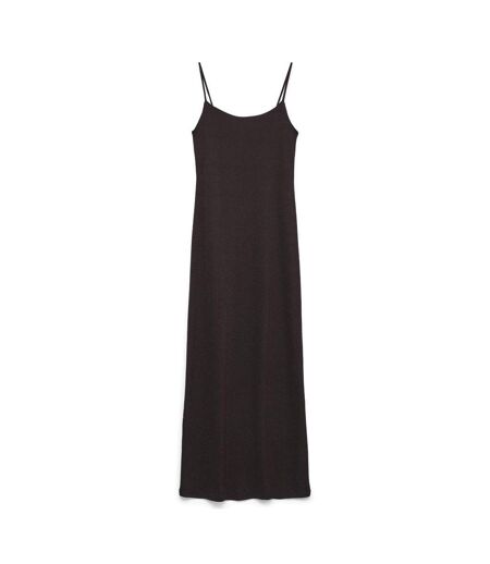 Robe moulante marron foncé femme vero moda kanva ankle