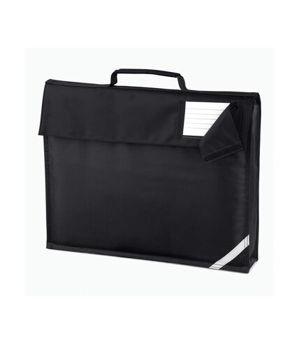 Quadra Reflective Tape Book Bag (Black) (One Size)