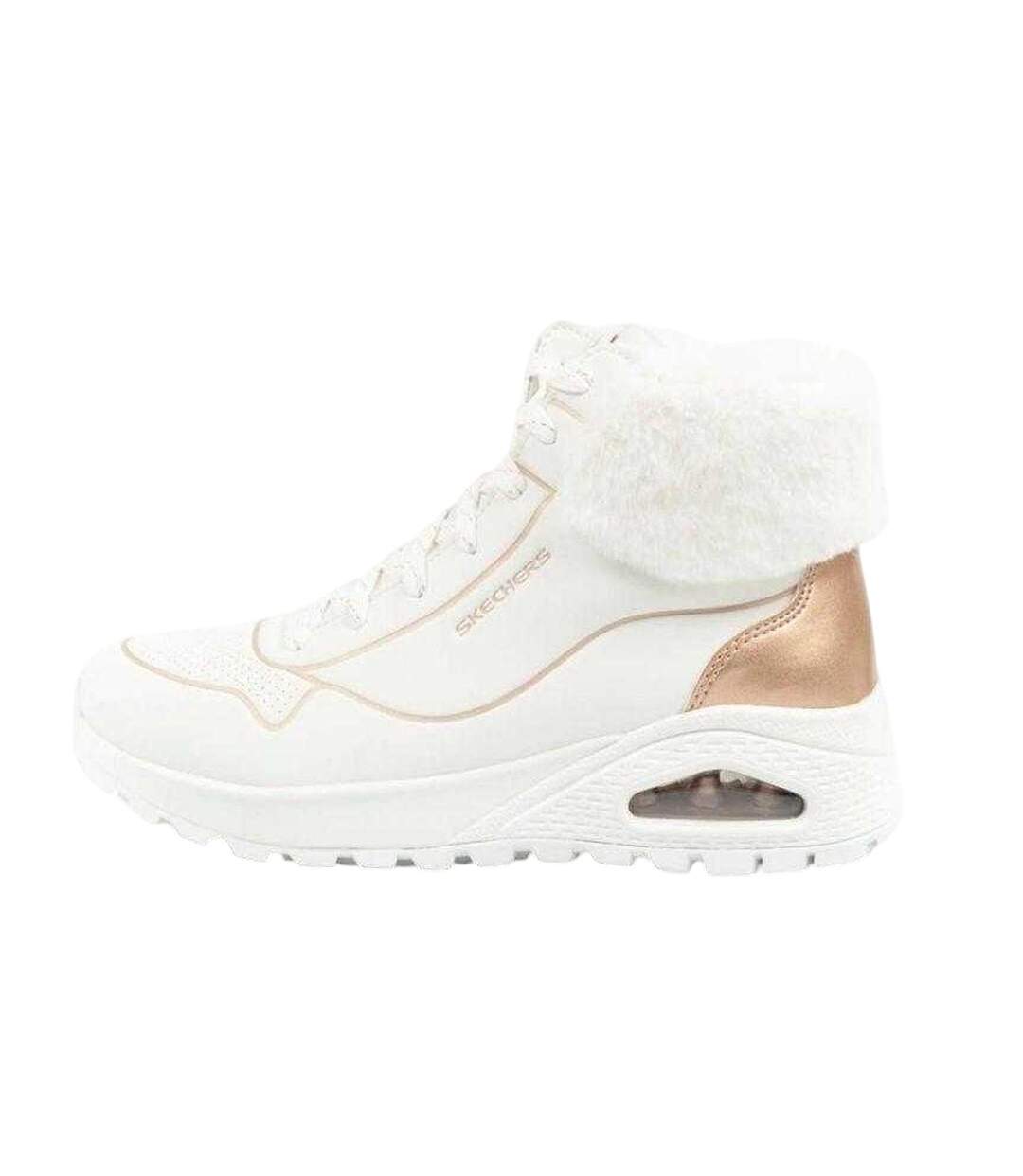 Baskets Uno Rugged Femme Blanc Skechers-3
