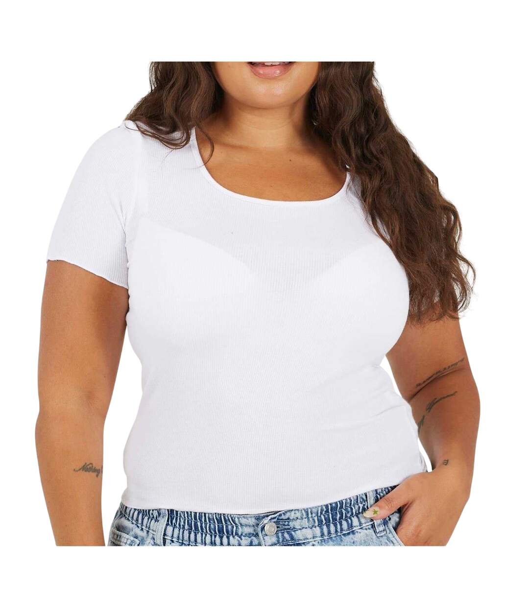 T-shirt Femme Blanc Brave Soul-3